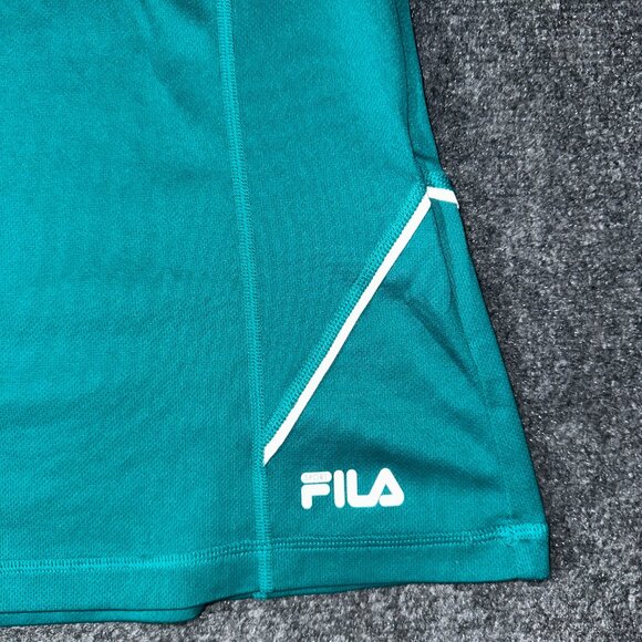 Fila Sport Top Womens XS Short Sleeve Reflective Tee Green - Picture 3 of 7